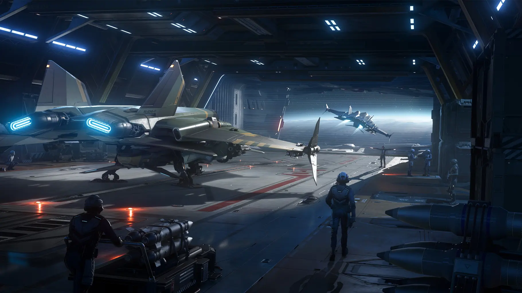 Hangar launch operations